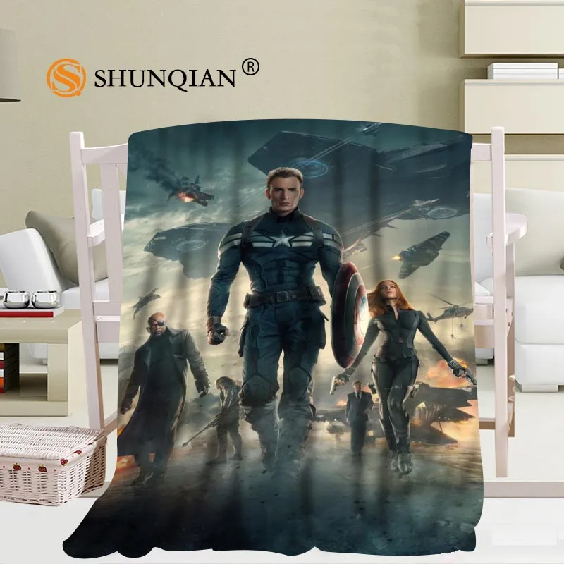 Blanket Заказное дорожное одеяло с рисунком Marvel для дома, телевизора, повседневное мягкое пушистое теплое одеяло для семьи - Цвет: Blanket