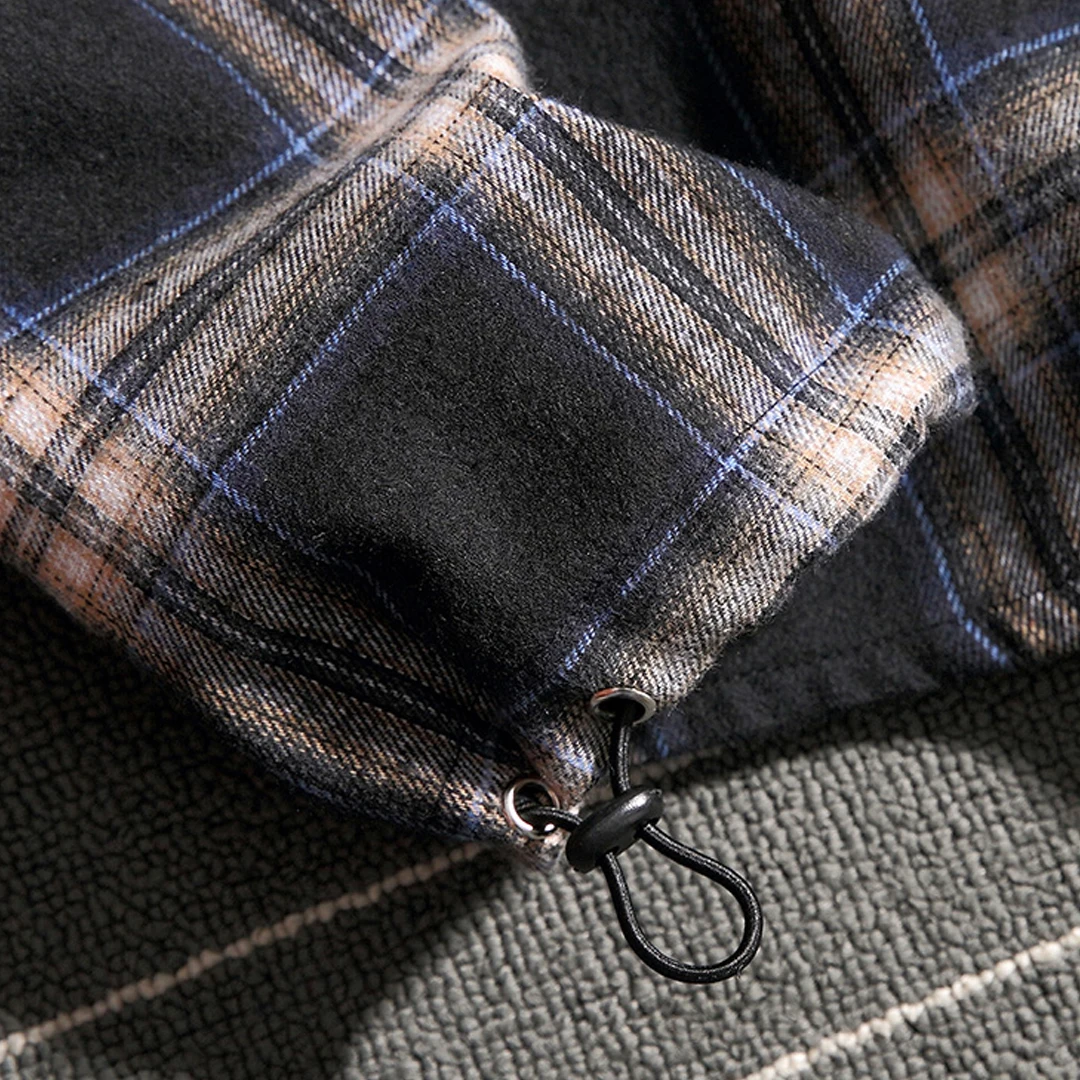 Aelfric Eden клетчатая рубашка с карманами контрастная буквенным принтом в стиле хип