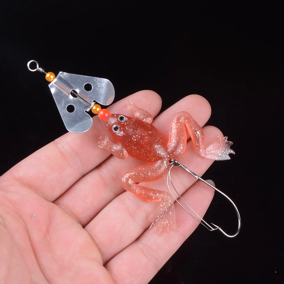 Новое поступление 4 шт. искусственная лягушка приманка для рыбной ловли Мягкая