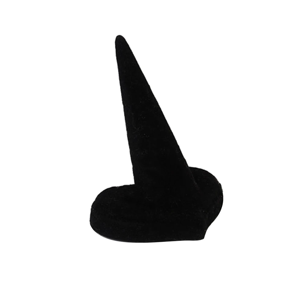 Hot Velvet Cone Fingertip Finger Ring Jewelry Holder Storage Showcase Display Stan trendy | Украшения и аксессуары