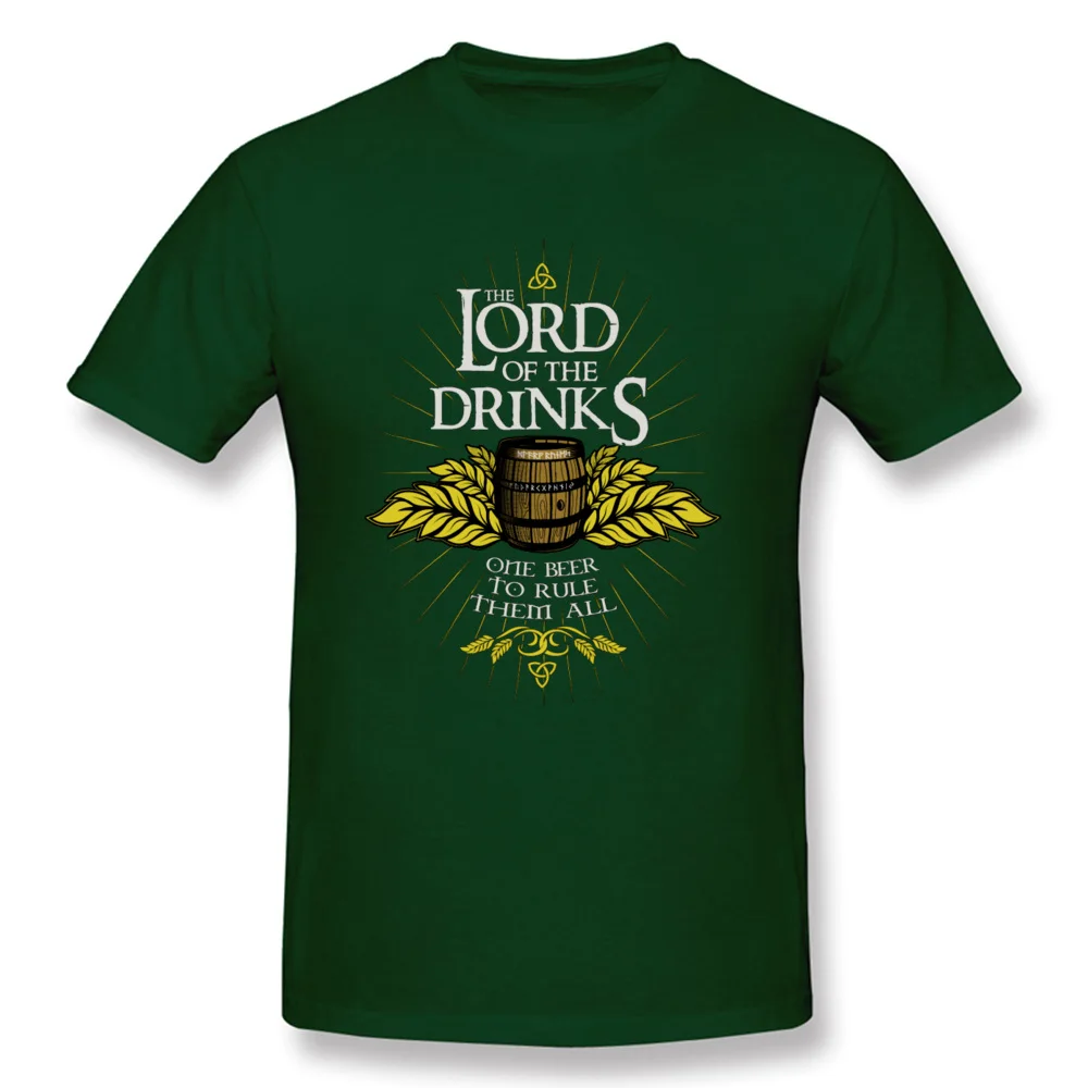 Футболка LORD OF DRINKS Мужская футболка с надписью «All Beer» Октоберфест Топы И Футболки с круглым вырезом черная одежда из хлопка винтажная рубашка - Цвет: Dark Green