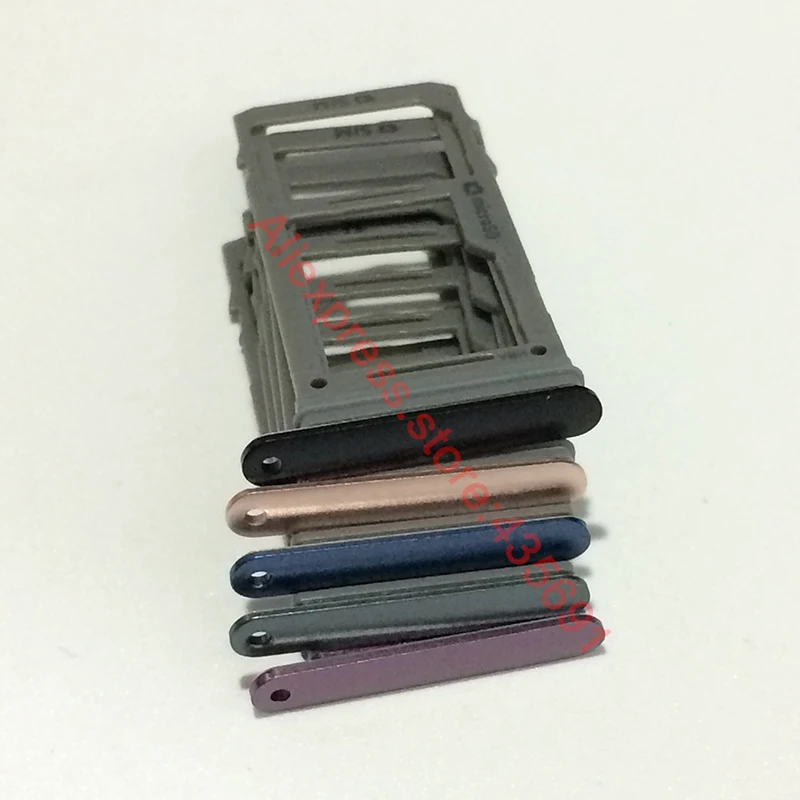 1pcs with Tracking number Original Single Nano Sim Card Holder Slot & Micro SD Tray Socket for Samsung Galaxy S9 Plus | Мобильные