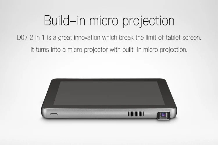 Smart Pad проектор мини Карманный DLP wifi сенсорный 500 Вт две камеры ручной Android Домашний Детский Обучающий планшет Китай