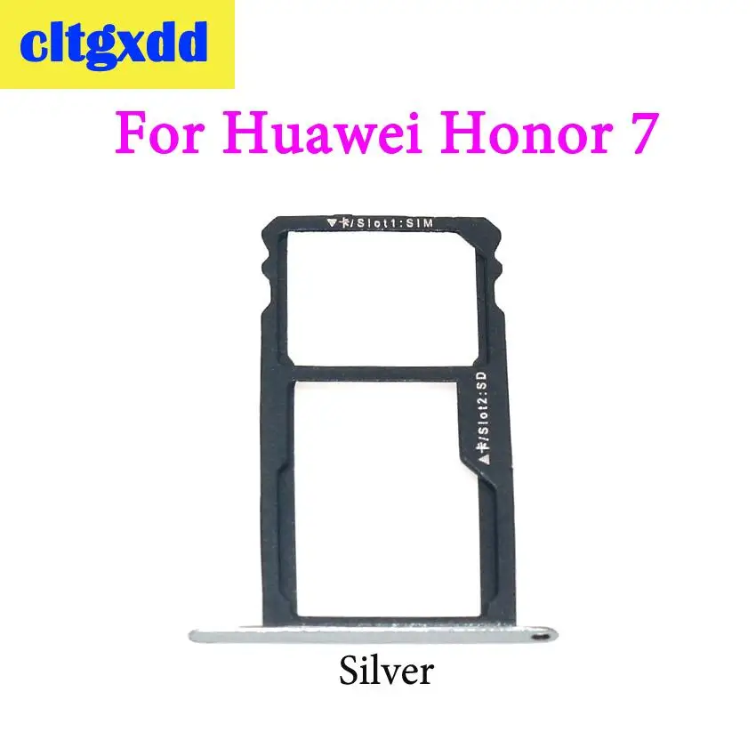 Новый лоток для SIM карты cltgxdd разъем гнезда адаптеры запасные части Huawei Honor 7 и