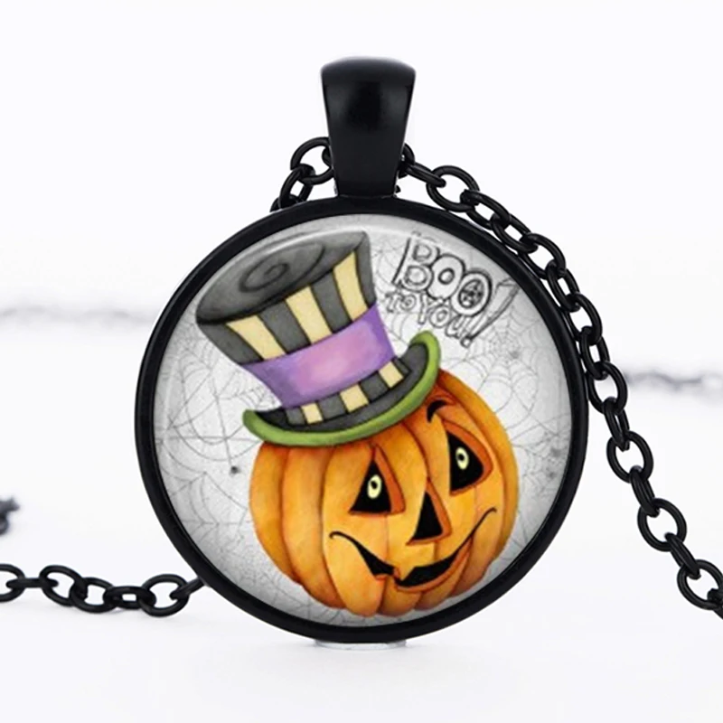 Хрустальное ожерелье SUTEYI на Хэллоуин кулон в виде черной плитки и стеклянного