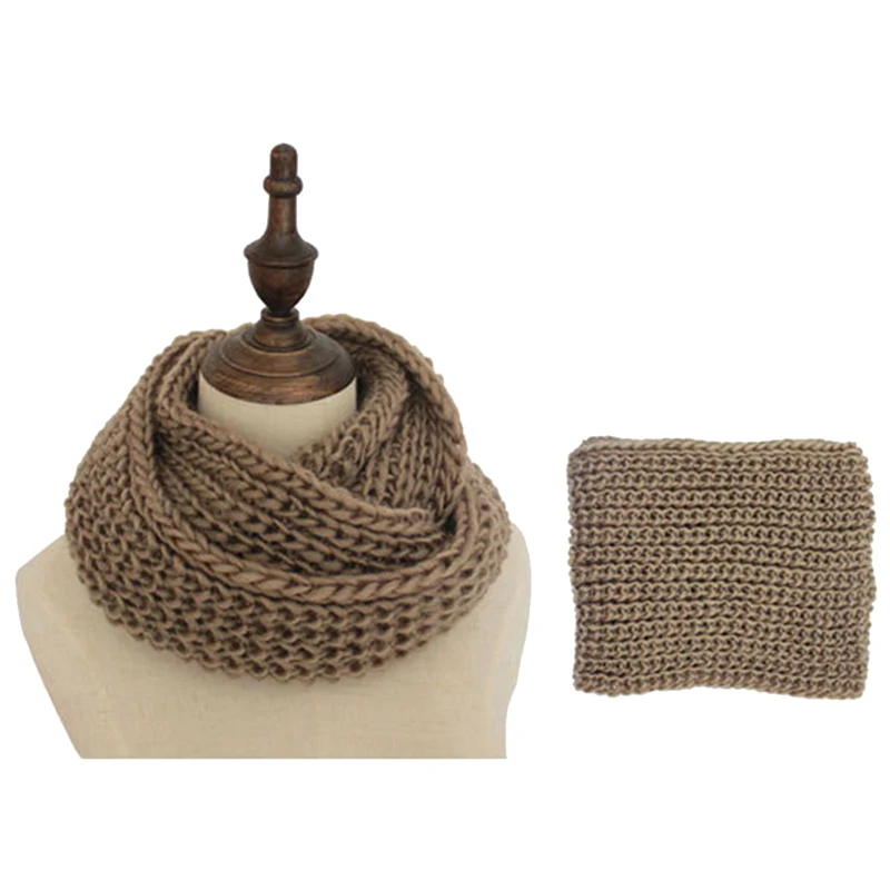 2018 зимние женские вязаные шарфы женский кольцевой ошейник из шерсти кашемировый