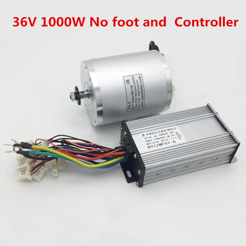 36V no foot Controll MY1020 Модернизированный бесщеточный мотор BM1109 электродвигатель велосипеда 36 В/48 в 1000 Вт комплект для переоборудования электрического велосипеда BLDC центральный привод - Цвет: 36V no foot Controll