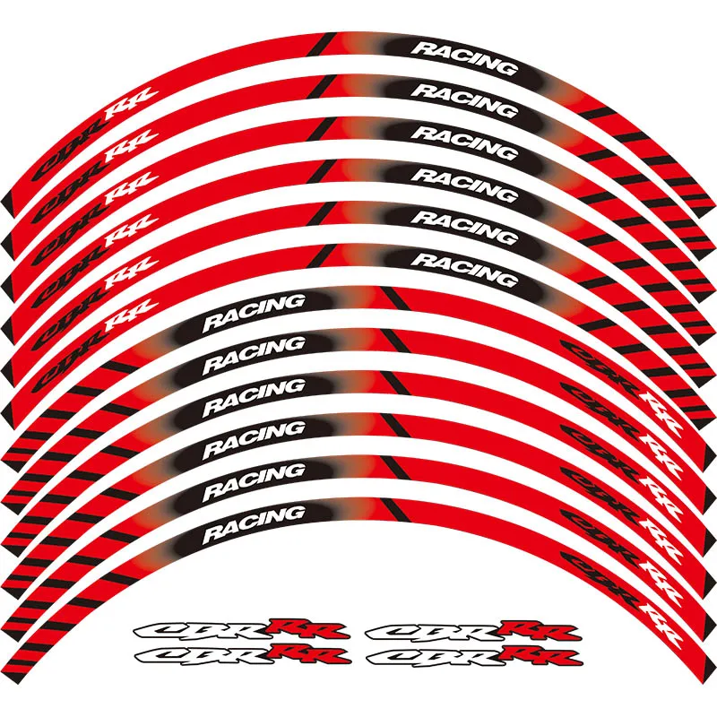 Наклейки на колеса с толстыми краями 12 шт. для HONDA REPSOL HRC CBR250RR CBR400RR CBR600RR
