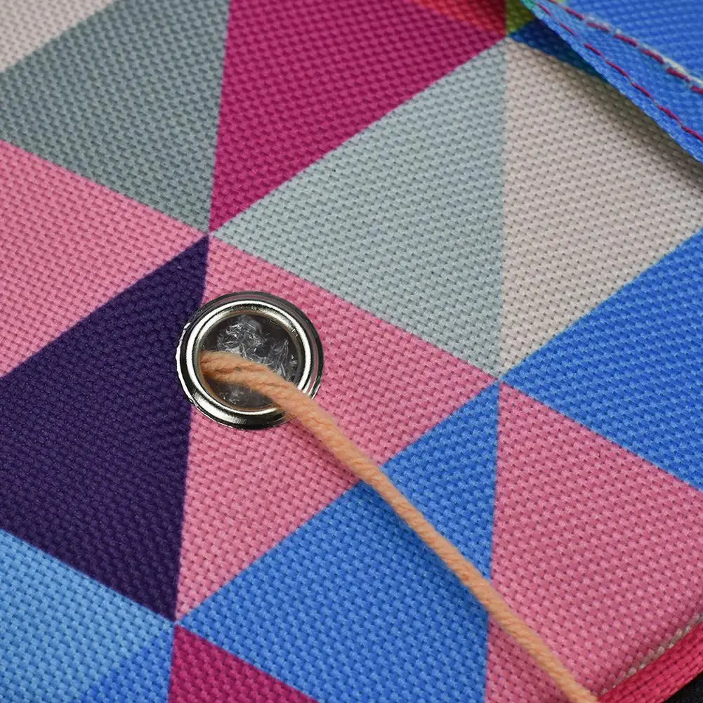 Маленький размер DIY Вязание печать сумка для хранения с ручкой ручного вязания