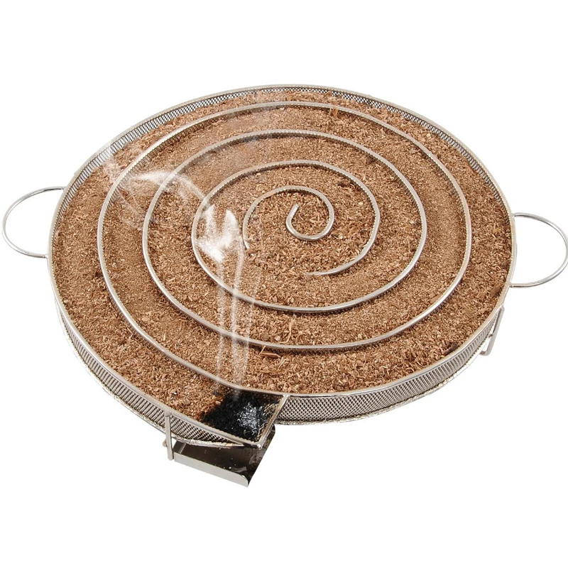 Realcook уголь барбекю курильщик круглый генератор холодного дыма открытый деревянный чип барбекю корзина инструмент для гриля кухня курить приготовления пищи