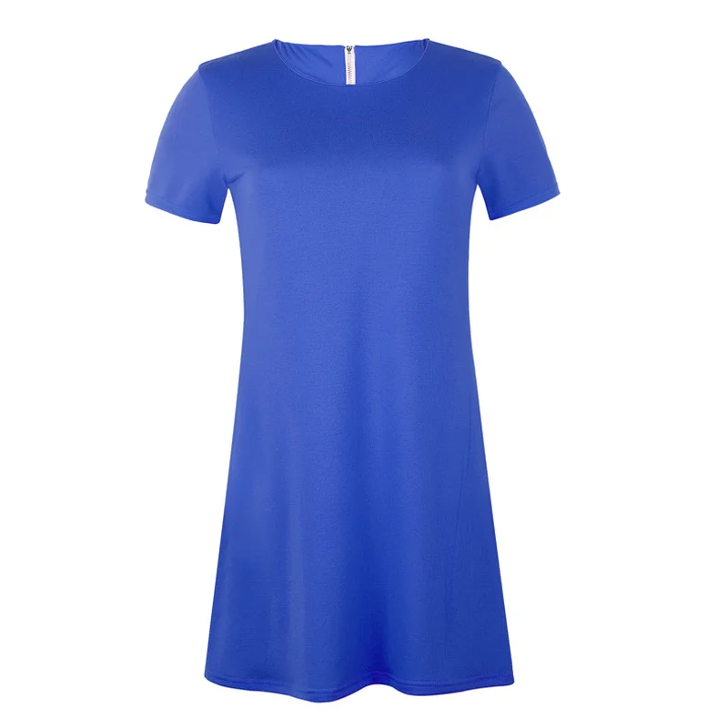 Простое женское платье Simmer Повседневное Платье До Колена С О вырезом и коротким