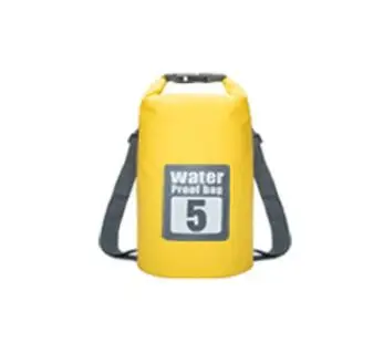 Yellow 5L 5L/10L/15L/20L/30L водонепроницаемые сумки ПВХ сумка для хранения сухих мешков сплав на каноэ каяках Спорт на открытом воздухе сумки для плавания Дорожный комплект рюкзак - Цвет: Yellow 5L