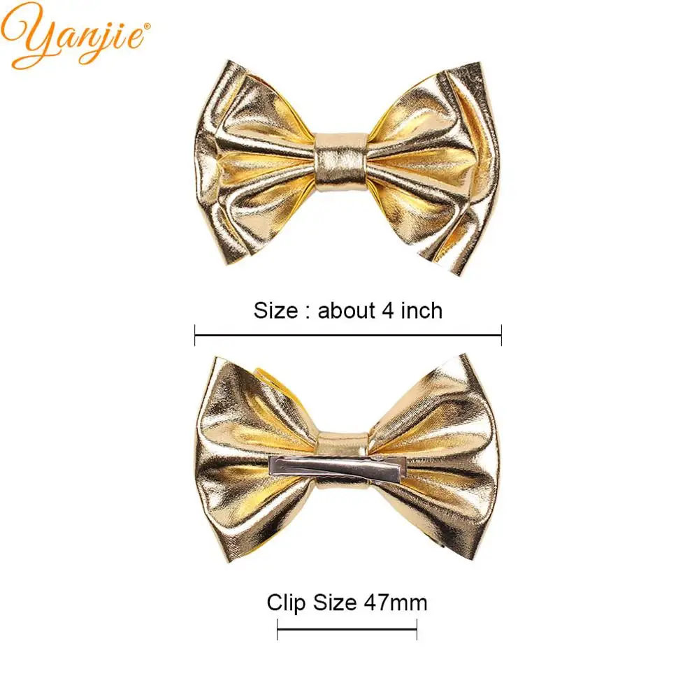 Винтажные золотые банты для волос набор заколок девочек 2020 Новое поступление