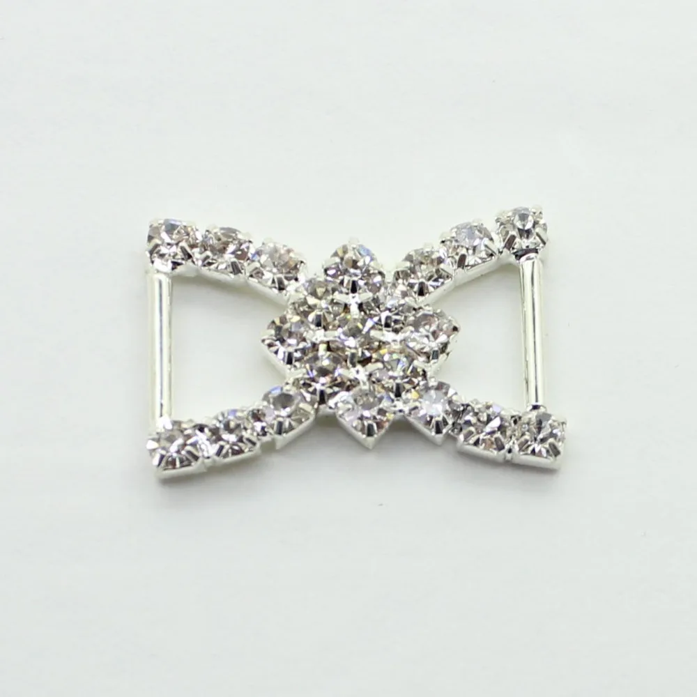 

ZMASEY New Rhinestones Buckles 10Pcs/Lot Fashion 16*23mm Jewelry Decoration DIY Handwork Beautiful Accessories