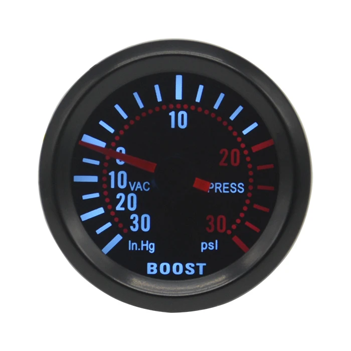 Boost gauge PSI Драгун Калибр 52 мм белая подсветка Boost/Trubin/вакуум/температура воды/Температура масла/давление масла/Вольт Датчик тахометр RPM метр - Цвет: Boost gauge PSI