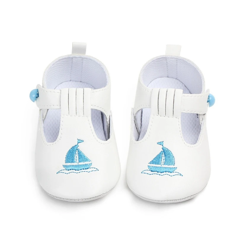 

Newborn Baby Shoes PU Leather Girls Boy First Walkers Cute Boat Bear Animal Infant Shoes 0-18M sz