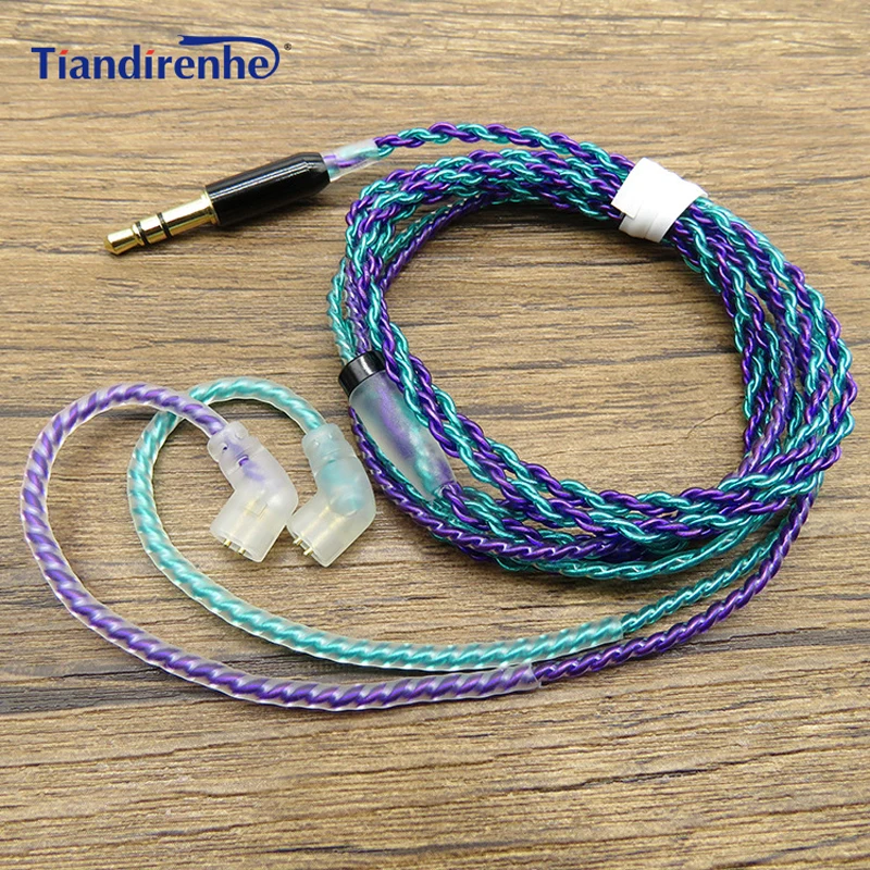 DIY MMCX кабель для Shure SE215 SE535 SE846 SE315 SE425 UE900s для наушников Запасные детали 0,75 мм 2 pin для UE18 11pro 10pro 7pro 4pro