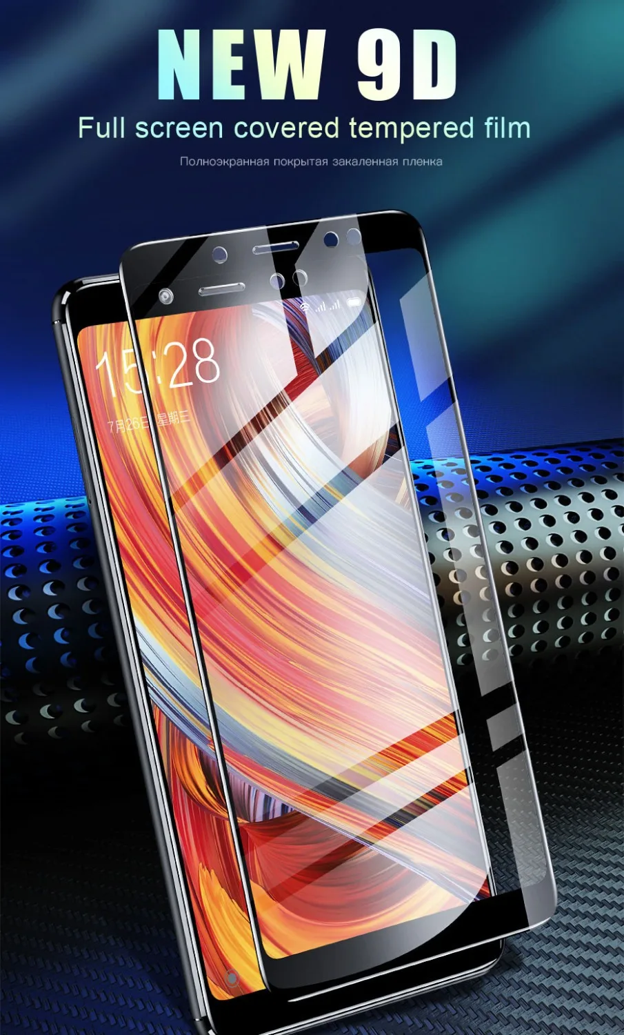 9D полное покрытие закаленное стекло для Xiaomi Redmi 4X 5A Note Защита экрана 5 Plus 6 Pro