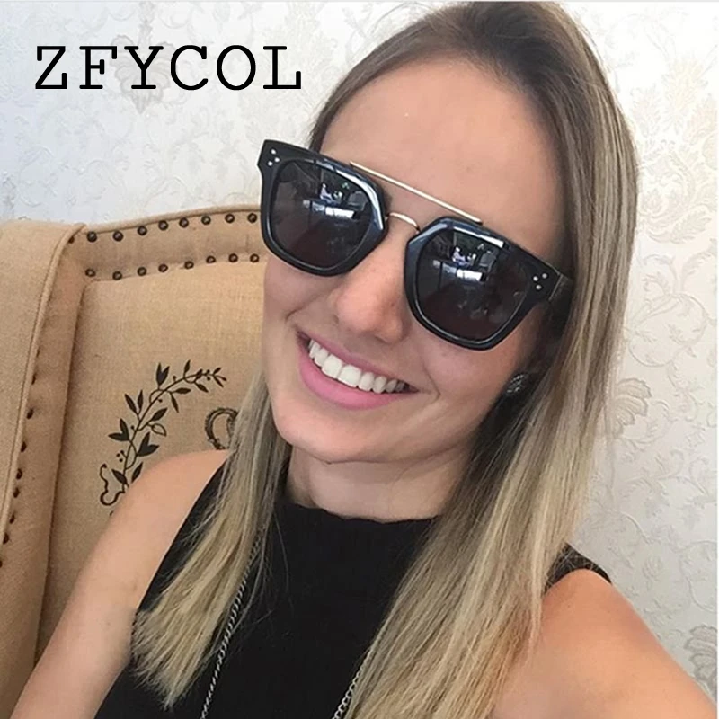 ZFYCOL 2019 новые модные квадратные солнцезащитные очки для женщин оригинальность