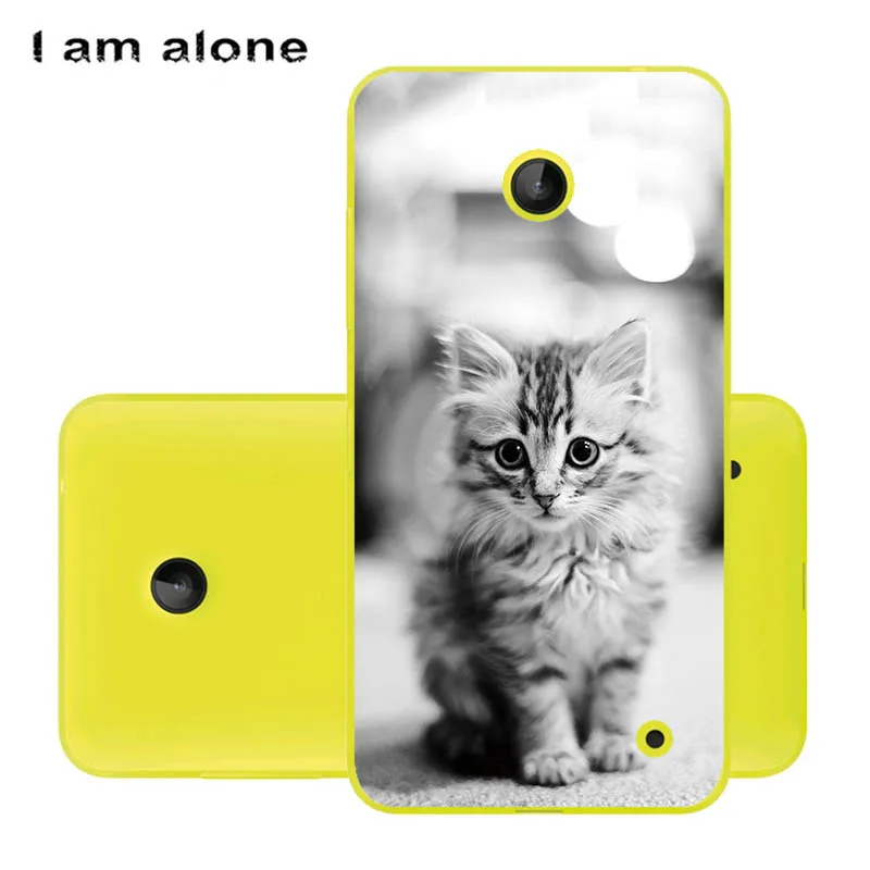 PC HH68 Чехлы для телефонов I am alone для microsoft Nokia Lumia 630 4,5 дюйма, жесткий пластиковый мобильный Модный Цветной чехол для Nokia 630 - Цвет: PC HH68