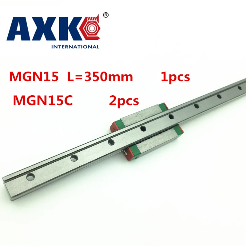 

2021 Sale Axk Cnc Router Parts Linear Rail 1pc 15mm Width 350mm Mgn15 Linear Guide Rail + 2pc Mgn Mgn15c Blocks Carriage Cnc