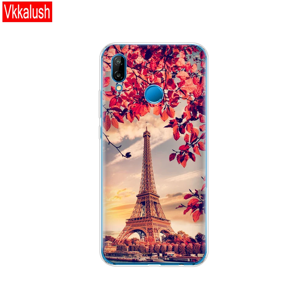 80021 Силиконовый чехол для 5,8" huawei P20 Lite huawei P20 Pro, чехол для huawei P 20, Защитная прозрачная задняя крышка для телефона - Цвет: 80021