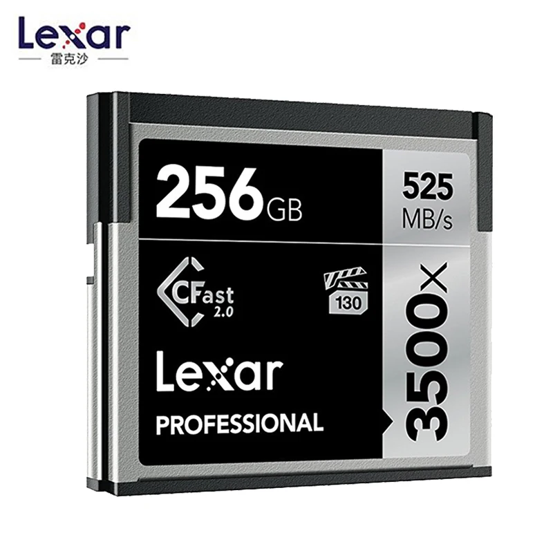 Оригинальный Lexar натуральная Cfast2.0 карта памяти 32 Гб 128 г 3500X до 525 м/с 64 256 для камеры