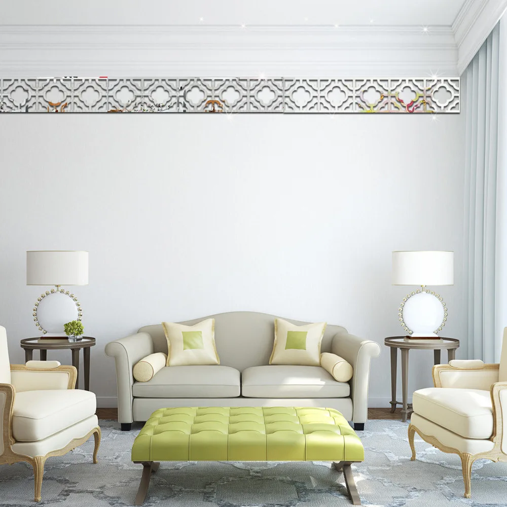 1 шт новая зеркальная Настенная Наклейка потолочная гостиная спальня