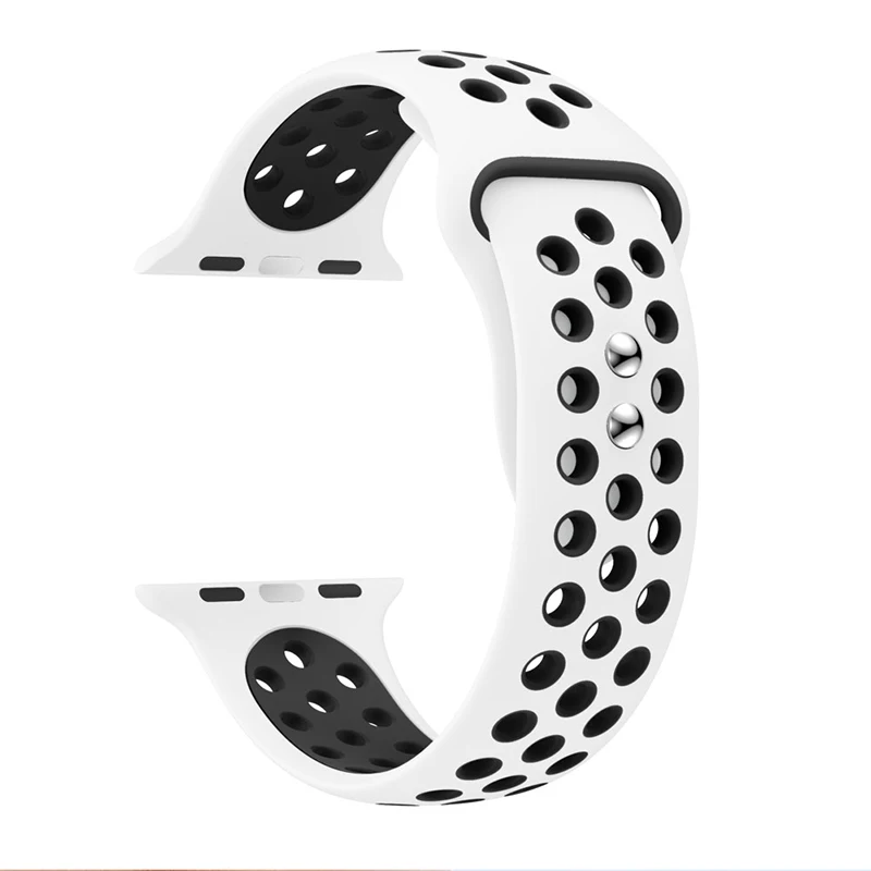 Красочные силиконовые спортивные ремешок для наручных часов iWatch, Apple Watch, 38, 40 мм/42 44 мм, браслет на запястье, ремешок для наручных часов iWatch Apple Watch