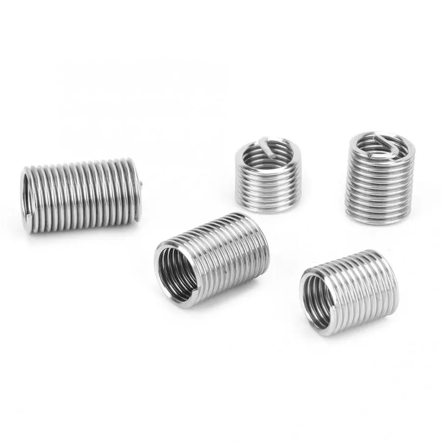 Резьбовая вставка 100 шт. M7 * 1 спиральная проволочная нить ремонтная резьба из