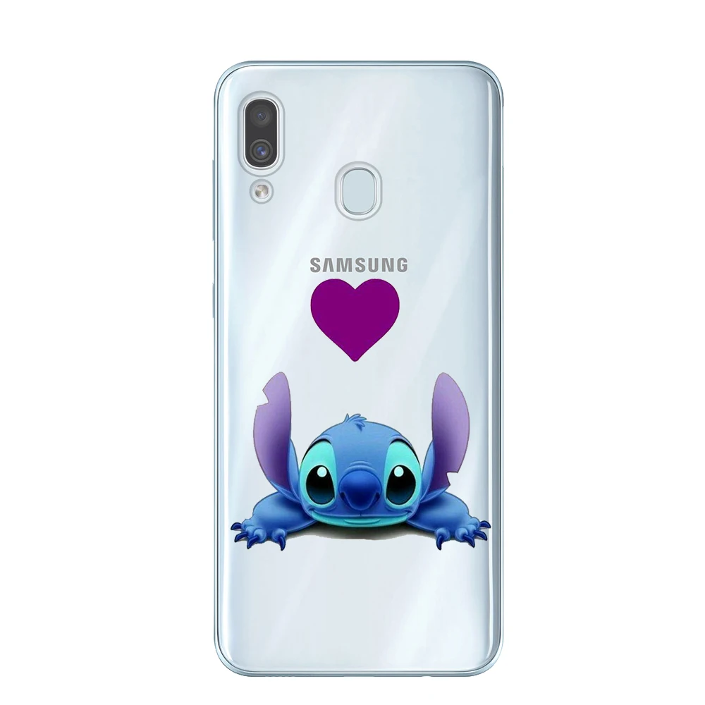 Чехол из мягкого ТПУ для samsung Galaxy A6 A8 плюс A7 A9 Крышка для samsung A10 A20 A30 A40 A50 A60 A70 A80 милые Прошитые Футляр для телефона