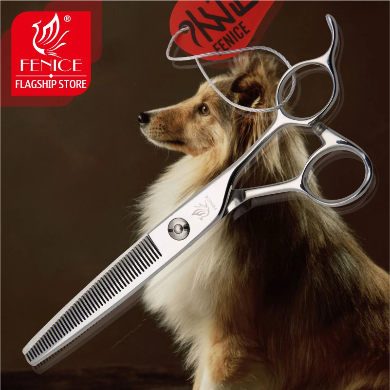 Профессиональные филировочные ножницы Fenice JP440c 30% 6 5 7 0 дюйма|dog grooming scissors|dog thinning