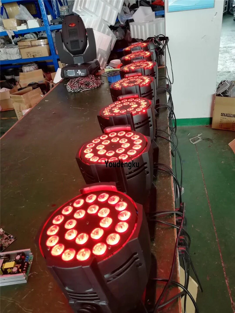 6 штук с футляром RGBWA UV 24x18 светодиодный сценический par can led dmx свет прайс-лист для