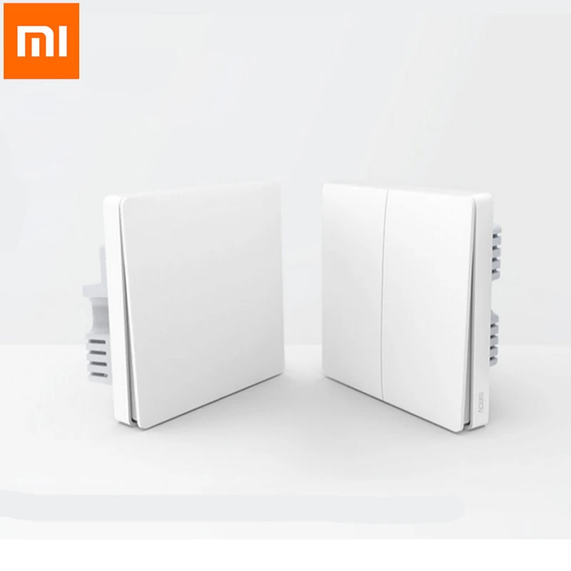 Оригинальный Xiaomi Aqara умный свет управление один огонь провода линия двойной ключ