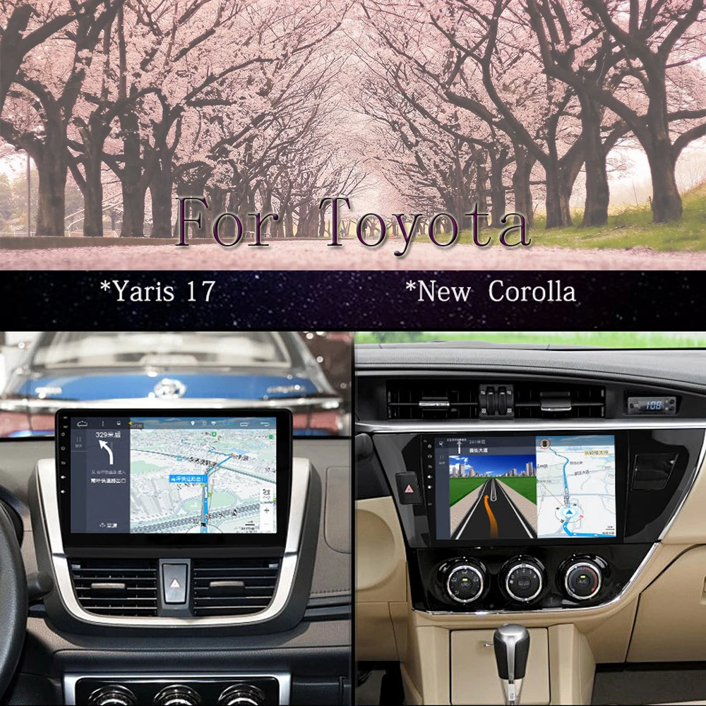 Panlelo Android 7,1 стерео 2 Din 10,2 дюймов для Toyota Corolla VIOS YARiS L Land Cruiser RAV4 Lewin Camry Prado Highlander