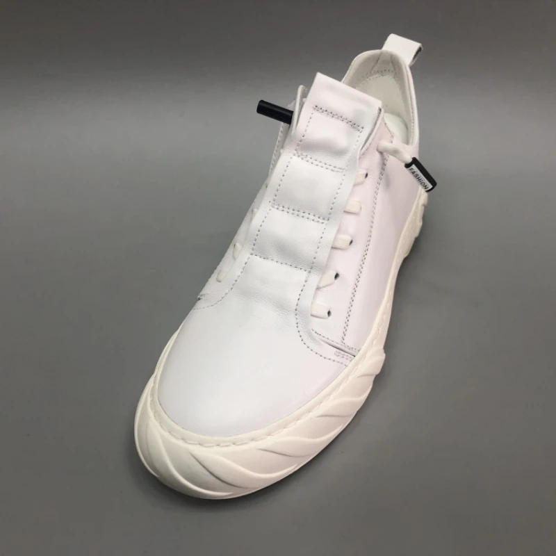 Кроссовки мужские из натуральной кожи обувь в британском стиле на плоской