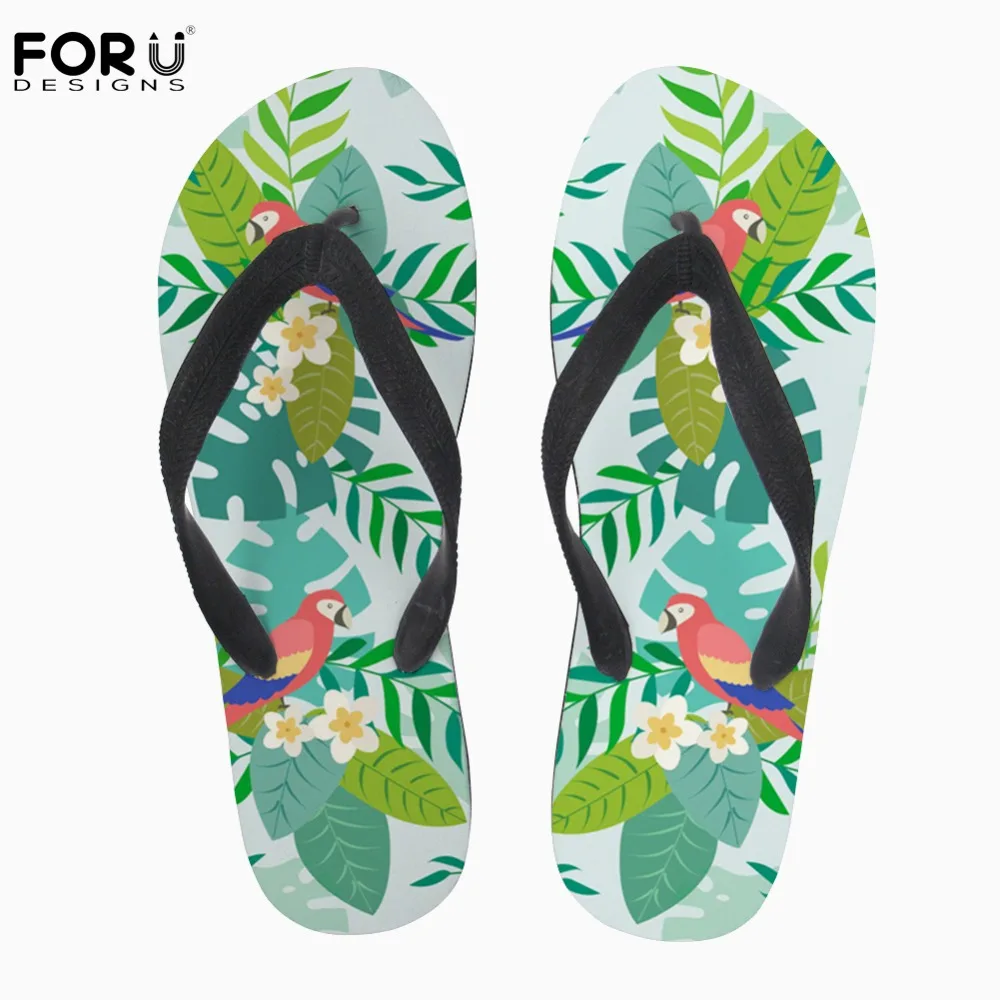 FORUDESIGNS/Женские повседневные тапки пляжные шлепанцы для дома Вьетнамки девочек 3D