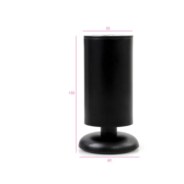 150mm Нержавеющая сталь регулируемые мебельные ножки черная мебель ножки шкаф стол кровать диван ноги - Цвет: 150mm