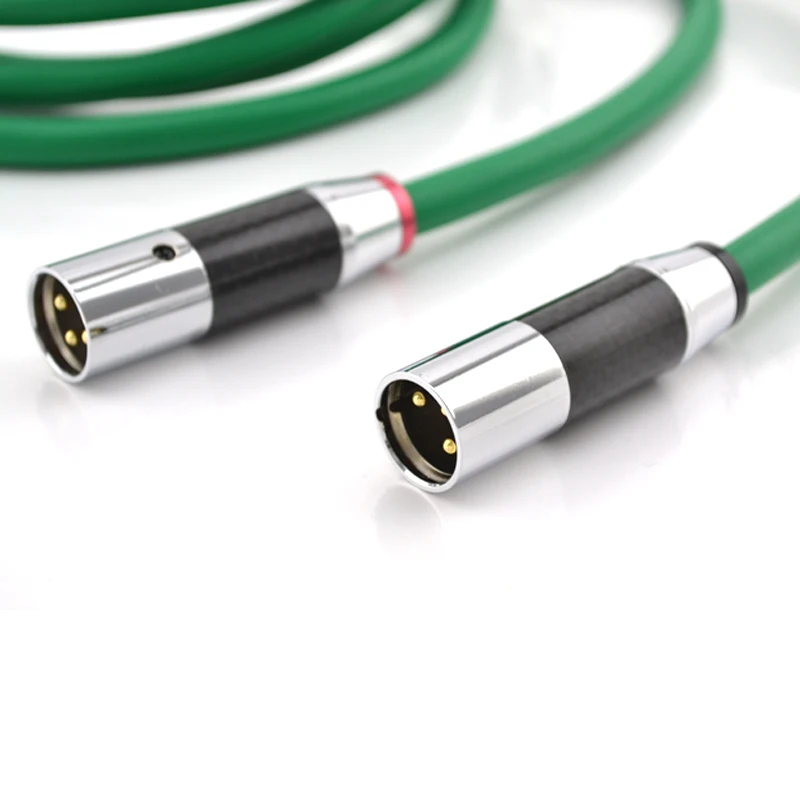 1PairX Hifi audio 4N медный Магнитный аудиокабель с углеродным волокном штекеры XLR|cable with