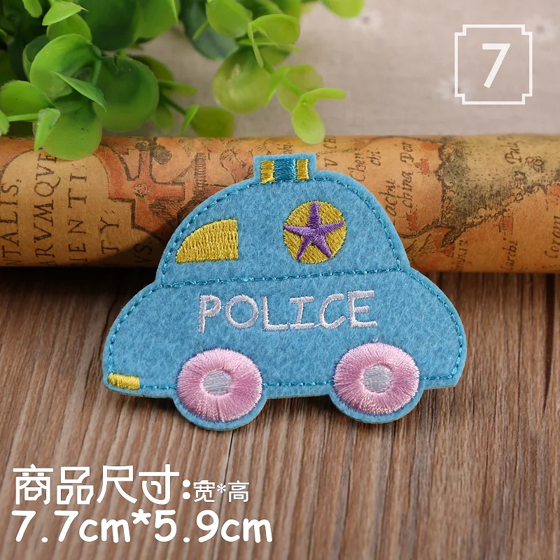 Children Cartoon car Embroidered Owl Iron on Patches for Clothes Stickers Fabric DIY Decorative Applique Patch Embroidery | Дом и сад