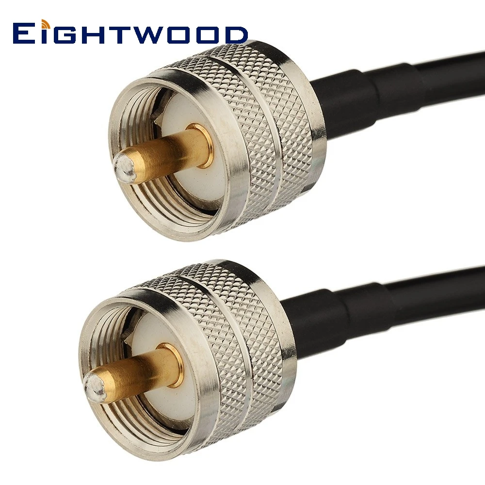 Eightwood UHF мужской PL-259 UHF мужской PL-259 Pigtail RF коаксиальный RG58 кабель для HAM& CB радио, антенный анализатор, манекен нагрузки, КСВ метр