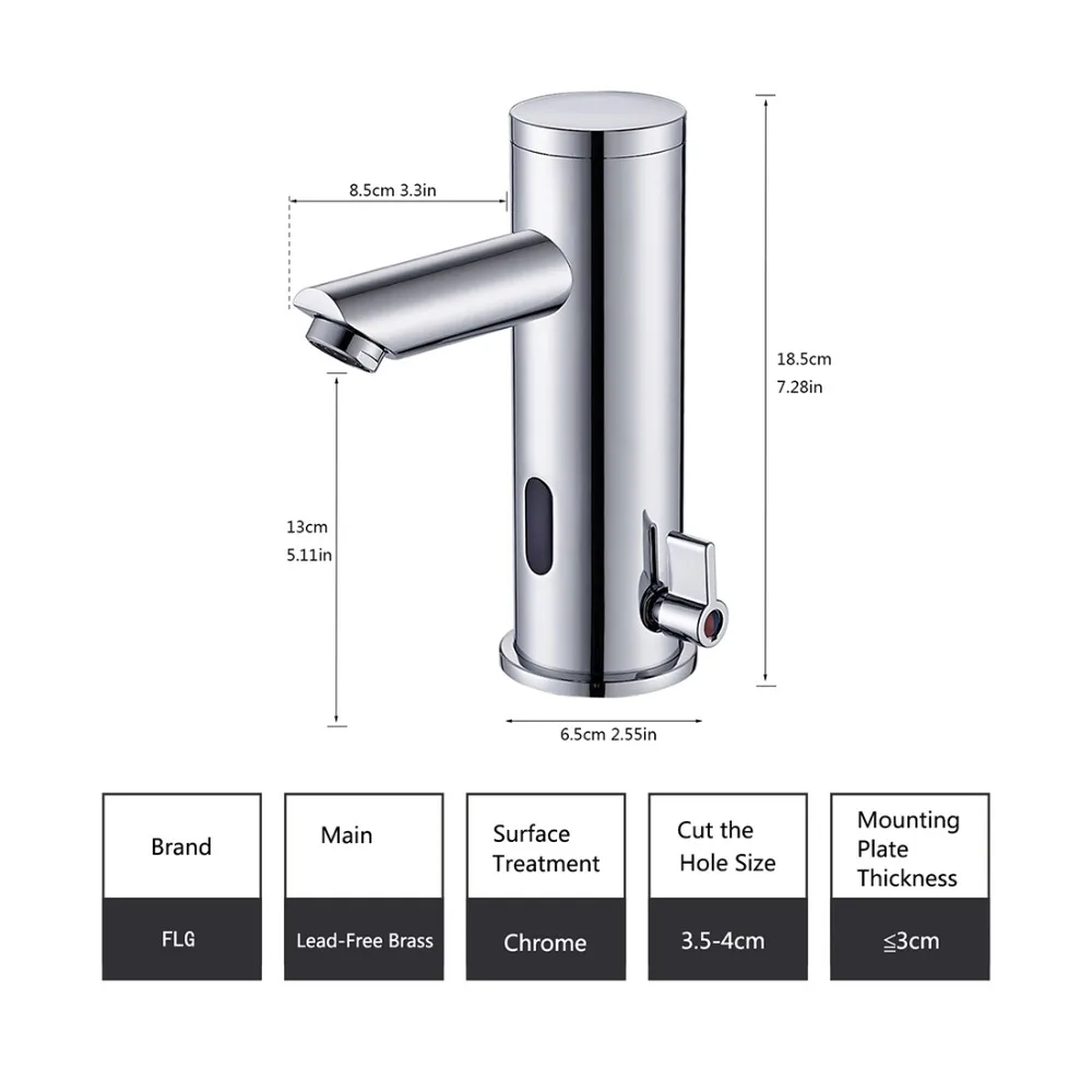 Сенсорный кран автоматический инфракрасный сенсорный на касание руки смеситель