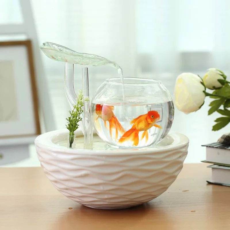 Фонтан офис домашний декор свадебное украшение подарок керамическое для