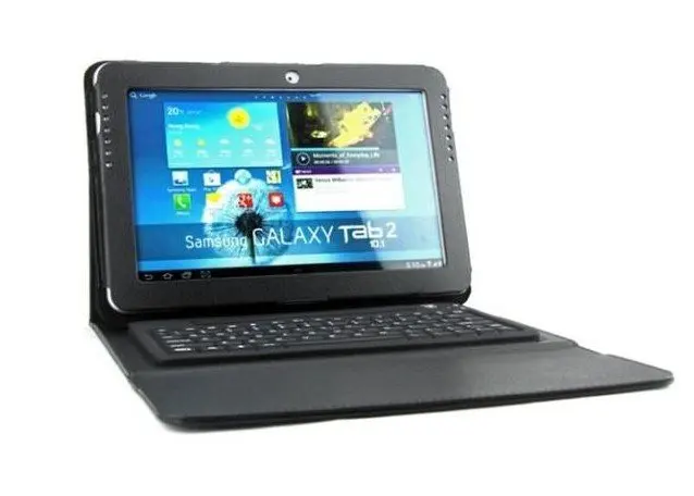 2012 New Fashion Best Christmas Gift Wireless Bluetooth keyboard PU case cover For Samsung Galaxy tab 10.1 inch N8000 N8010 | Компьютеры и