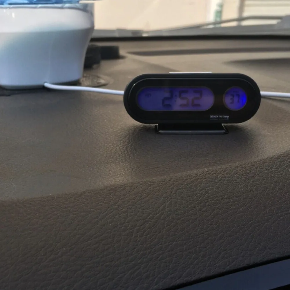 12V lcd автомобиль точный удобный портативный многофункциональный автоматический цифровой светодиодный электронный термометр с подсветкой#290120