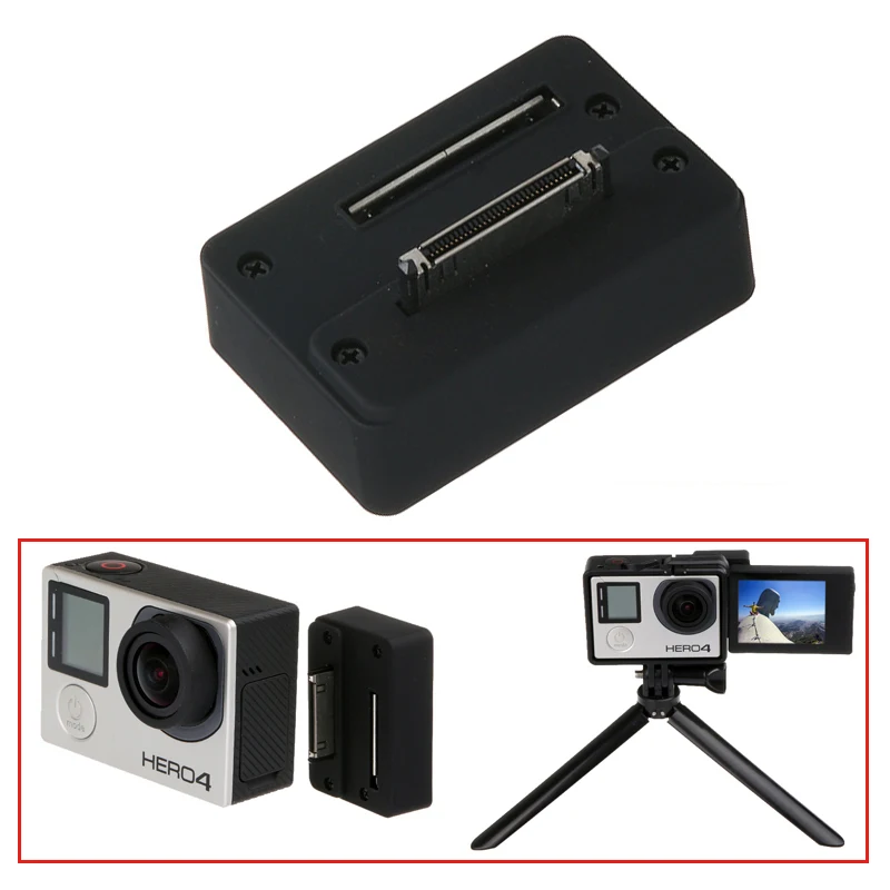 Аксессуары для Go pro Hero 3+ Hero4 ЖК-экран Bacpac внешний экран разъем адаптер для Gopro Hero 4 3+ Спортивная камера