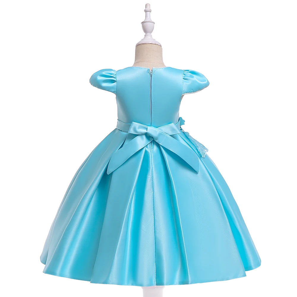 Retail Flower Girl Floral Dress For New Year Children Girls Sequined Princess Formal Party L5070 | Детская одежда и обувь