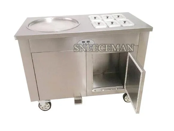 45 см одна сковорода жареное мороженое свернутая машина Таиланд Жареная Машина