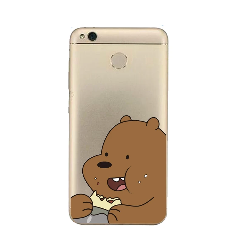 Мягкий прозрачный чехол из ТПУ для xiaomi redmi 4x 4a note5a note4x 5S mi6 note3 Kumamoto Flora Bear