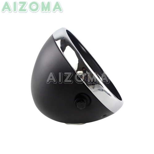 Matte Black Chrome 7 дюймов матовый черный светодиодный налобный фонарь корпус для Harley Sportster Softail Dyna Touring на заказ мотоцикл 7 ''ведро фары корпус - Цвет: Matte Black Chrome